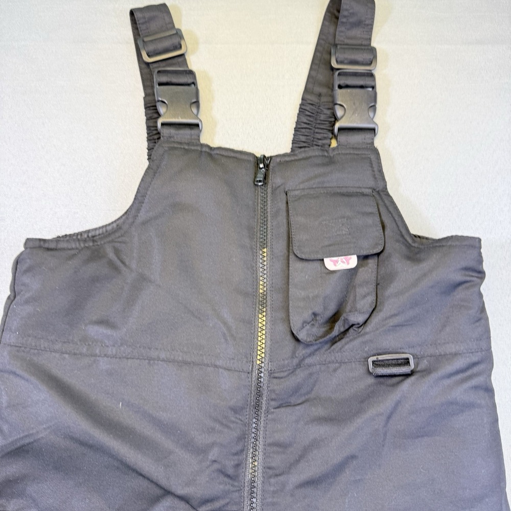 CHEROKEE Kids XS INSULATED SNOW PANTS Snowpants BIB OVERALLS BLACK